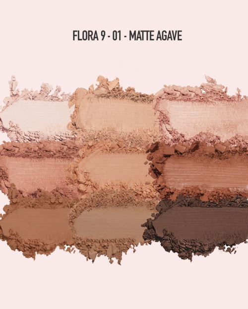 Flora 9 Eyeshadow Palette Matte Agave 5,85g