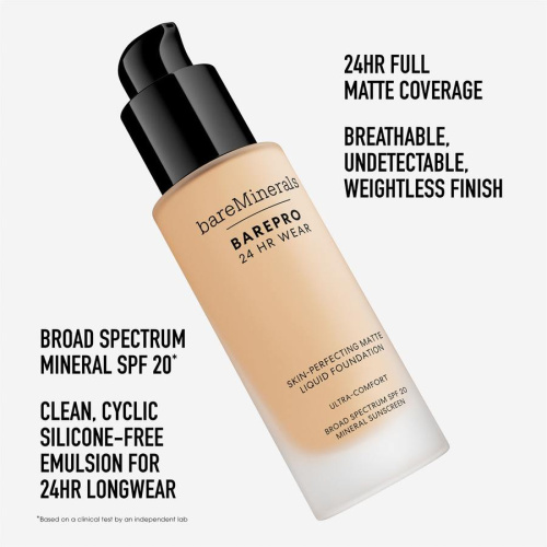 BAREPRO 24H Matte Comfort Liquid Foundation 30 ml – Light 21 Neutral