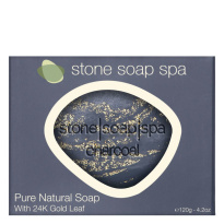 Stone Soap Charcoal Goldleaf 120 g