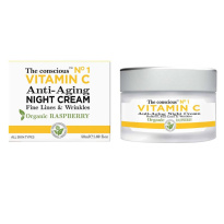 The Conscious Vitamin C Anti Aging Night Cream Organic Raspberry 50 ml