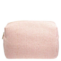 Tweed Make-Up Pouch Large ─ Light Rose