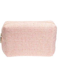 Tweed Make-Up Pouch Small ─ Light Rose