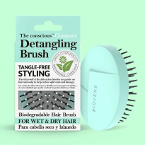 The Conscious™ Compact Detangling Brush Biodegradable Wet & Dry Brush ─ Mint Green