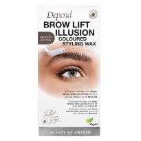 Brow Lift Illusion Coloured Styling Wax ─ Medium Brown