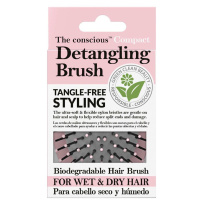 The Conscious™ Compact Detangling Brush Biodegradable Wet & Dry Brush ─ Ice Pink