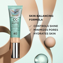 CC+ Cream Natural Matte Foundation For Oily Skin SPF40 32 ml ─ Light Medium