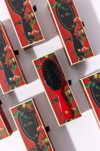 Hair Brush Red Poppy Medium