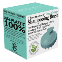 The Conscious™ Scalp Massager Biodegradable Shampooing Brush Mint Green