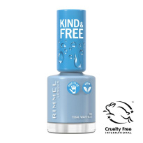 Kind & Free Clean Cosmetics Nail Polish 8 ml ─ 152 Tidal Wave Blue