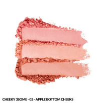 Cheeky Threesome Blush Palette 13,5 g ─ Apple Bottom Cheeks