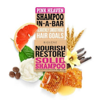 Hair Care Shampoo Bar Nourish Restore Pink Heaven 40 g