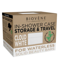 Bamboo In-Shower Case For Storage & Travel – Cloud White