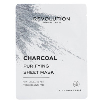 Revolution Skincare Biodegradable Purifying Charcoal Sheet Mask 5 kpl