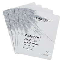 Revolution Skincare Biodegradable Purifying Charcoal Sheet Mask 5 kpl