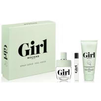 Rochas Girl Eau De Toilette Spray 100ml Set 3 Pieces