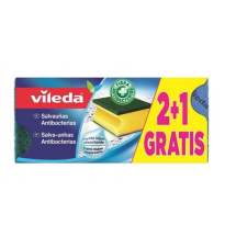 Vileda Antibacterial Scourer 3 Units