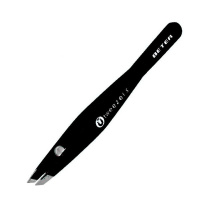 Beter Tweezers Magnetic Slanted Tip Black