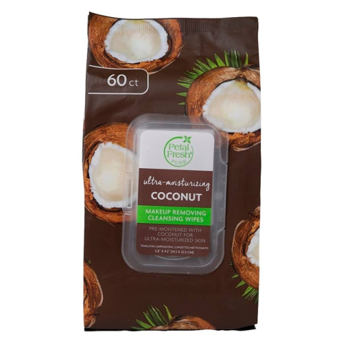 Pure Ultra-Moisturizing Coconut Makeup Removing Wipes 60 kpl