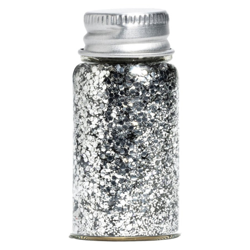 Silver Elegance Hair Glitter 8g