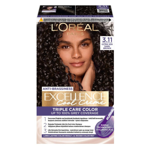 Excellence Cool Crème – 3.11 Ultra Ash Dark Brown