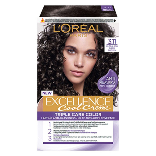 Excellence Cool Crème – 3.11 Ultra Ash Dark Brown