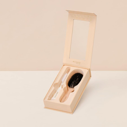 Wild Boar Hair Brush with Cleaning Tool Blush