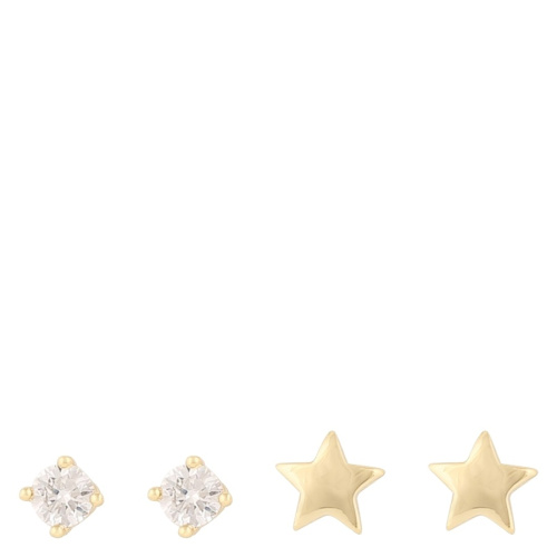 Stina Earring Set Gold/Clear