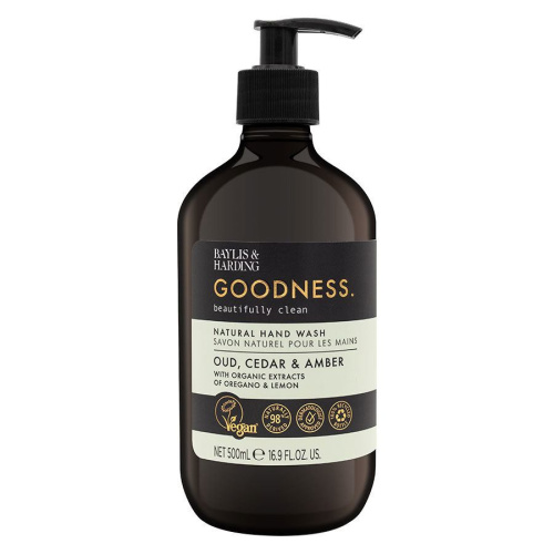 Goodness Oud, Cedar & Amber Hand Wash 500ml