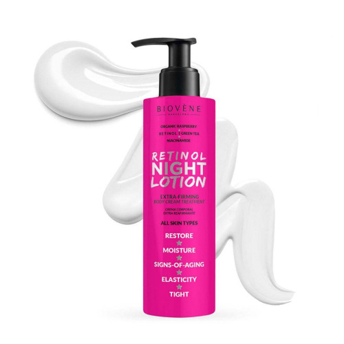 Retinol Night Lotion Extra-Firming Organic Raspberry Body Cream 200 ml
