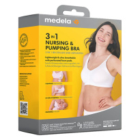 3-In-1 Nursing And Pumping Bra White XXL
