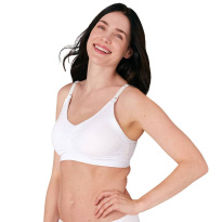 3-In-1 Nursing And Pumping Bra White XXL
