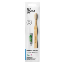 Flat Curved + Toothpaste Adult White Soft