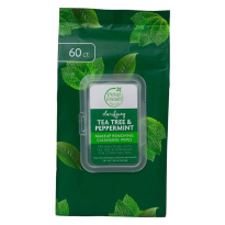 Pure Tea Tree & Peppermint Makeup Removing Wipes 60 kpl