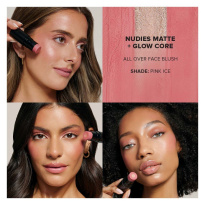 Nudies Matte + Glow Core All Over Face Blush Color 5 g ─ Pink Ice