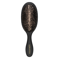 Wild Boar Hair Brush with Cleaning Tool Black