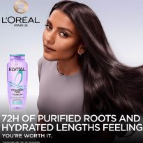 Elvital Hyaluron Pure Shampoo for Dehydrated Hair 400 ml