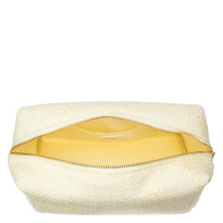 Tweed Make-Up Pouch Large Vaaleankeltainen