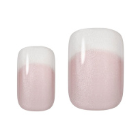 French Look Pink Shimmer Medium Square 24pcs