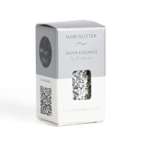 Silver Elegance Hair Glitter 8g