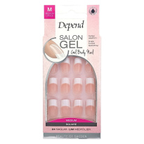 Salon Gel Pink Medium Square 28pcs