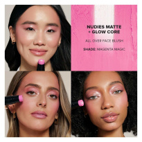 Nudies Matte + Glow Core All Over Face Blush Color 5 g ─ Magenta Magic