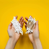 Humble Natural Cotton Swabs 100 kpl – White