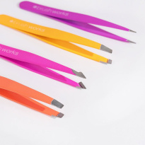 HD 4 Piece Combination Tweezer Set Brights