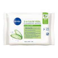 3-In-1 Aloe Vera Cleansing Wipes 25pcs
