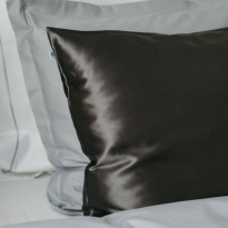 Silk Pillow Case Dark Grey 50 x 60 cm
