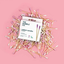 Humble Natural Cotton Swabs 100 kpl – Purple