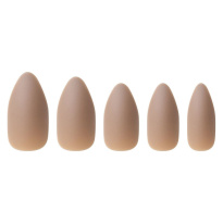 Taupe Nude Oval Nails 24 kpl