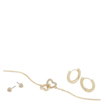 Maine Bracelet Set 2 Gold/Clear