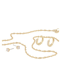Maine Necklace Set 2 Gold/Clear