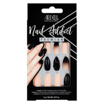 Nail Addict Black Stud & Pink Ombre